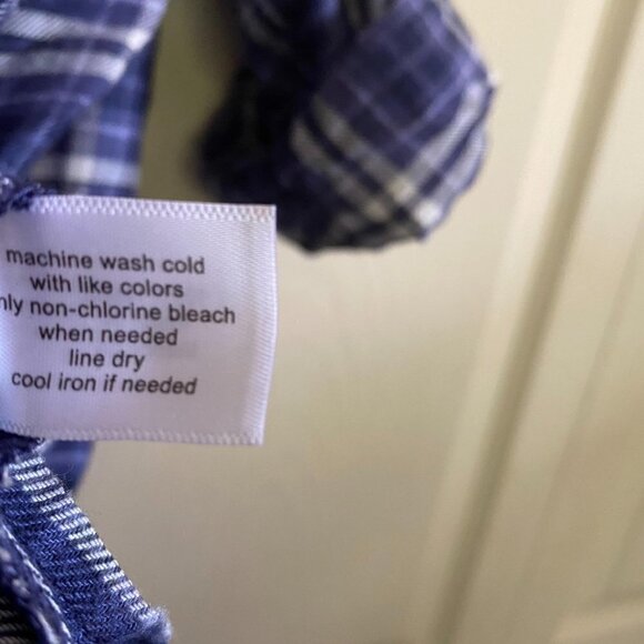 Lane Bryant Roll Tab Sleeve Plaid Button Up Soft High Low Tunic Blouse Size 14 - Picture 9 of 10